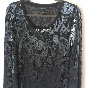 Simply Vera Velvet Mesh Shirt